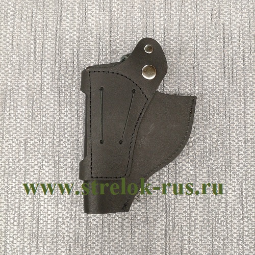 Кобура пояс. БУЛЬДОГ с клипсой (кож., черн.)